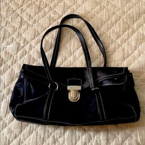 Authentic Prada nylon/leather contrast bag